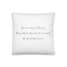 Load image into Gallery viewer, LOVE note to Body Pillow