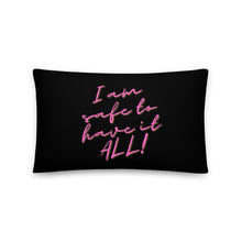 Load image into Gallery viewer, Wildly Wealthy Woman Wife & Mom Black Pillow