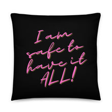 Load image into Gallery viewer, Wildly Wealthy Woman Wife & Mom Black Pillow