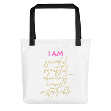 Load image into Gallery viewer, I am - Declarations white Tote bag