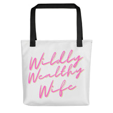 Load image into Gallery viewer, Wildly Wealthy Wife white Tote bag