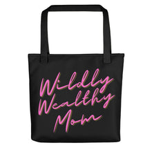 Load image into Gallery viewer, Wildly Wealthy Mom black Tote bag