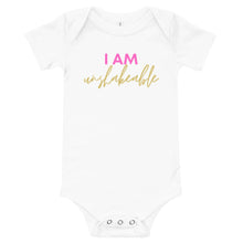 Load image into Gallery viewer, I am unshakeable Onesie