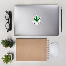 Load image into Gallery viewer, Cannabis smile Bubble-free sticker