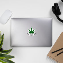 Load image into Gallery viewer, Cannabis smile Bubble-free sticker