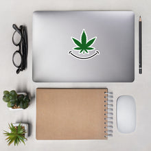 Load image into Gallery viewer, Cannabis smile Bubble-free sticker