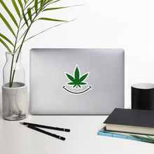 Load image into Gallery viewer, Cannabis smile Bubble-free sticker