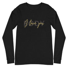 Load image into Gallery viewer, LOVE note to Body Unisex Long Sleeve
