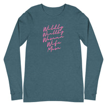 Load image into Gallery viewer, Wildly Wealthy Woman Wife & Mom Unisex Long Sleeve