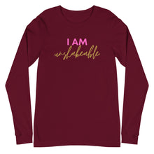 Load image into Gallery viewer, I am unshakeable Unisex Long Sleeve