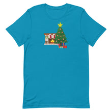 Load image into Gallery viewer, Christmas tree w/ cannabis star Unisex T-Shirt