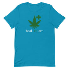 Load image into Gallery viewer, healTHCare white & green Short-Sleeve Unisex T-Shirt