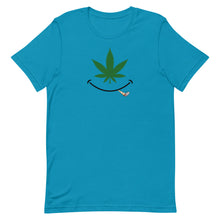 Load image into Gallery viewer, Cannabis smile w/ joint Short-Sleeve Unisex T-Shirt
