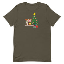 Load image into Gallery viewer, Christmas tree w/ cannabis star Unisex T-Shirt