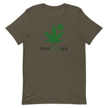 Load image into Gallery viewer, healTHCare black & green Short-Sleeve Unisex T-Shirt