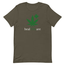 Load image into Gallery viewer, healTHCare white & green Short-Sleeve Unisex T-Shirt