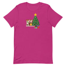 Load image into Gallery viewer, Christmas tree w/ cannabis star Unisex T-Shirt