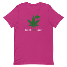 Load image into Gallery viewer, healTHCare white & green Short-Sleeve Unisex T-Shirt