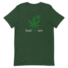 Load image into Gallery viewer, healTHCare white & green Short-Sleeve Unisex T-Shirt