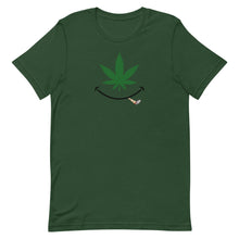 Load image into Gallery viewer, Cannabis smile w/ joint Short-Sleeve Unisex T-Shirt