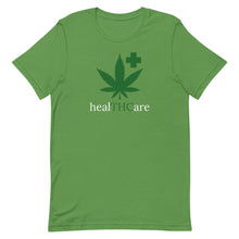 Load image into Gallery viewer, healTHCare white & green Short-Sleeve Unisex T-Shirt