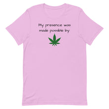 Load image into Gallery viewer, My presence in black Short-Sleeve Unisex T-Shirt