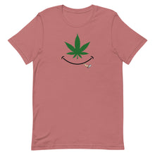 Load image into Gallery viewer, Cannabis smile w/ joint Short-Sleeve Unisex T-Shirt