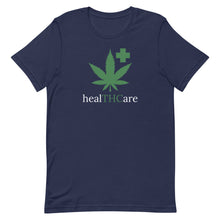 Load image into Gallery viewer, healTHCare white & green Short-Sleeve Unisex T-Shirt