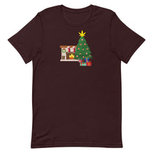 Load image into Gallery viewer, Christmas tree w/ cannabis star Unisex T-Shirt