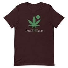 Load image into Gallery viewer, healTHCare white & green Short-Sleeve Unisex T-Shirt