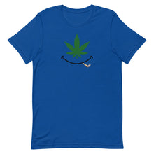 Load image into Gallery viewer, Cannabis smile w/ joint Short-Sleeve Unisex T-Shirt