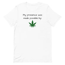 Load image into Gallery viewer, My presence in black Short-Sleeve Unisex T-Shirt