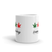 Load image into Gallery viewer, Happy Holidays White glossy mug