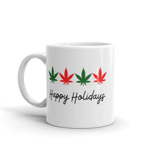 Load image into Gallery viewer, Happy Holidays White glossy mug