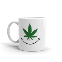 Load image into Gallery viewer, Cannabis smile White glossy mug