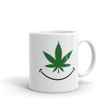 Load image into Gallery viewer, Cannabis smile White glossy mug