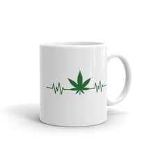 Load image into Gallery viewer, Cannabis pulse White glossy mug