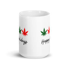 Load image into Gallery viewer, Happy Holidays White glossy mug