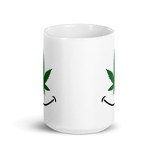 Load image into Gallery viewer, Cannabis smile White glossy mug