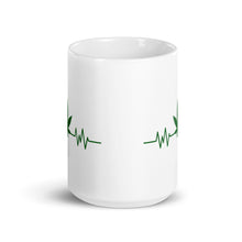 Load image into Gallery viewer, Cannabis pulse White glossy mug