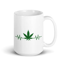 Load image into Gallery viewer, Cannabis pulse White glossy mug