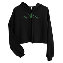 Load image into Gallery viewer, Cannabis pulse Crop Hoodie