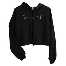 Load image into Gallery viewer, It's 420 somewhere in white text Crop Hoodie