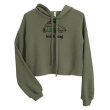 Load image into Gallery viewer, Stink Bug in black Crop Hoodie