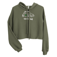 Load image into Gallery viewer, Stink Bug in white Crop Hoodie