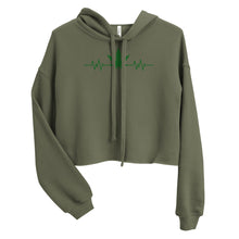 Load image into Gallery viewer, Cannabis pulse Crop Hoodie