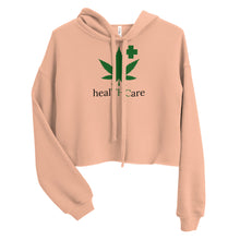 Load image into Gallery viewer, healThCare in black & green text Crop Hoodie