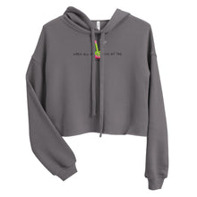 Load image into Gallery viewer, When all goes wrong hit the bong Crop Hoodie
