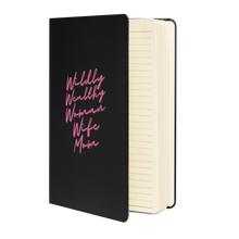 Load image into Gallery viewer, Wildly Wealthy Woman Wife Mom Hardcover bound notebook
