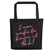 Load image into Gallery viewer, Wildly Wealthy Wife black Tote bag
